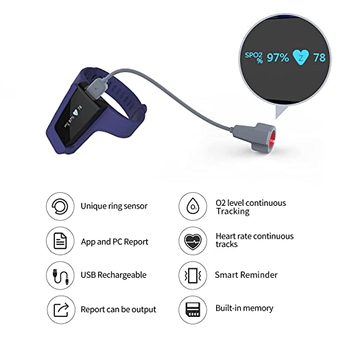 Wellue Wrist Pulse Oximeter For Oxygen Level And Pulse Rate, Continuous Blood Oxygen Monitor With Vihealth App, Bluetooth Finger Meter O2 Sensor #TOP1