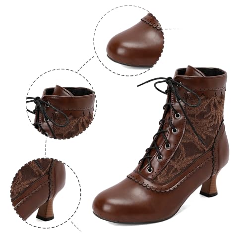 Bottes occidentales grande taille confortables pour mollets larges - 4