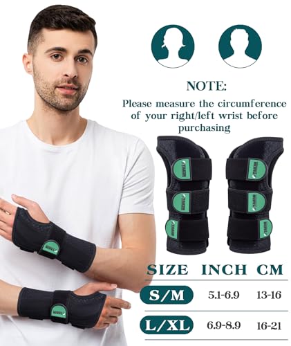 Image of Oyakin Wrist Brace for Carpal Tunnel Night Support, Adjustable Wrist Splint for Tendonitis, Arthritis, Sprains, Wrist Pain Relief, Comfortable Hand Brace for Men and Women Right Left Hand
