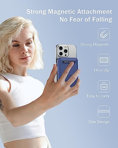 Podoru Wireless Portable Charger, Foldable 10000Mah Magnetic Power Bank With Usbc Cable Led Display 22.5W Pd Fast Charging Lighting Mag-Safe Battery Pack For Iphone 14/13/12/Mini/Pro/Pro Max-Navy Blue #TOP3