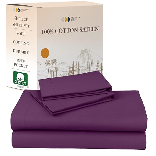 California Design Den Deep Pocket King Sheet Set - Natural