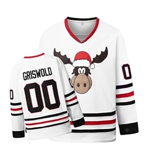 Griswold #00 Movie Christmas Hockey Jerseys Stitched Letters and Numbers S-XXXL