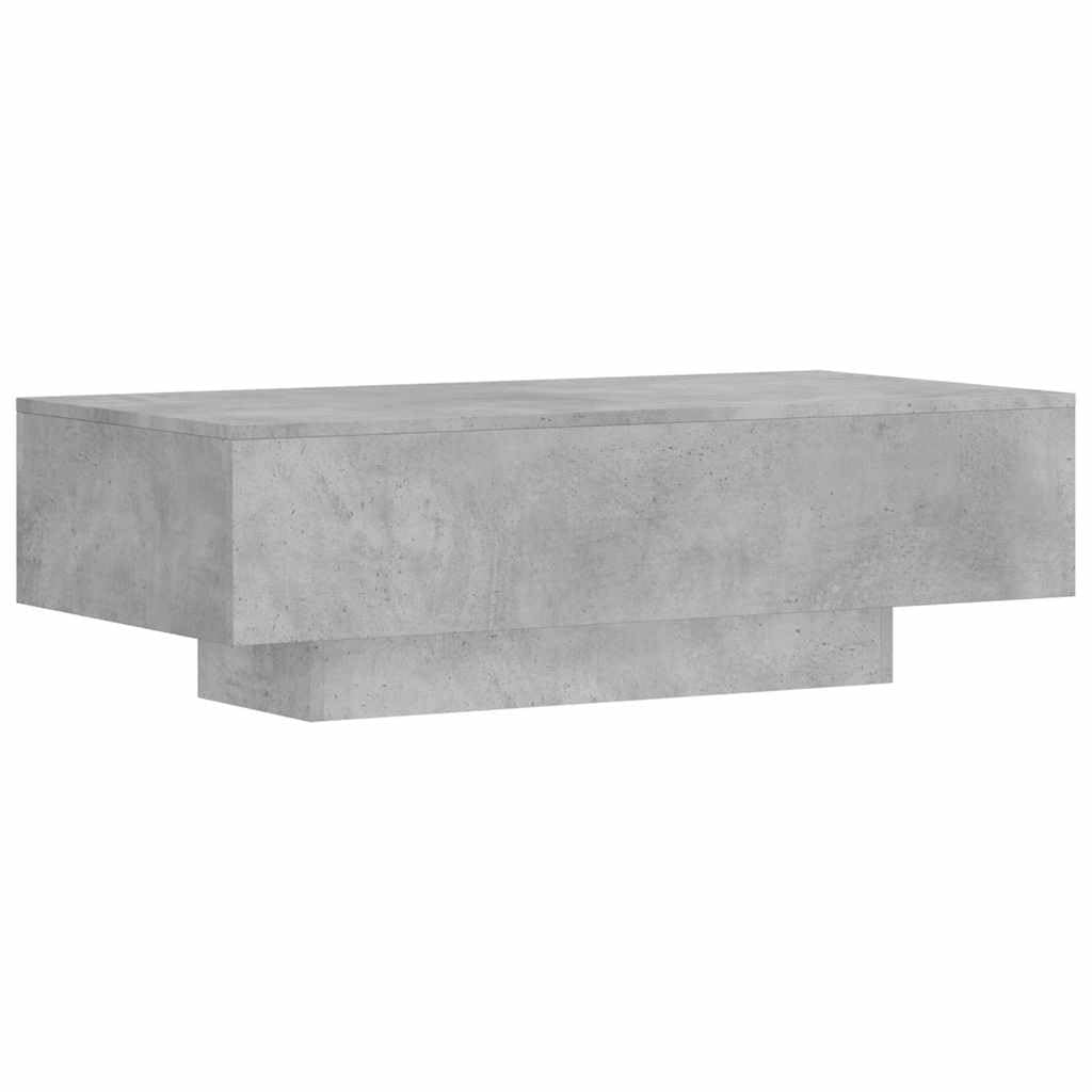 vidaXL Tavolino Salotto Grigio Cemento 100x49,5x31cm Legno Multistrato