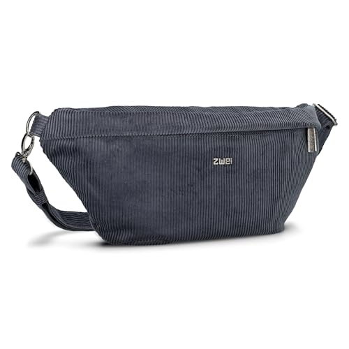Sac à épaule bandoulière Zwei Mademoiselle.M MH80 en velours côtelé bleu marine