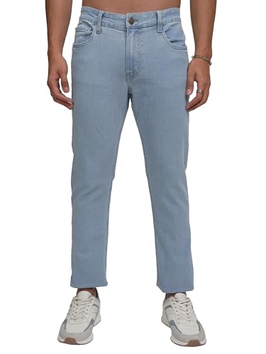 Image of Highlander Mens Tapered Fit Denim Jeans for Man| Regular Length|Mid-Rise|Stretchable Fabric for Comfort fit| Jeans for Man | Men Jeans