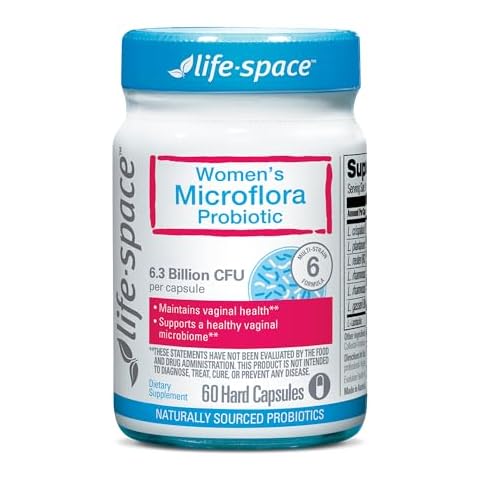 Life-Space Probiotic for Women, Support Healthy Vaginal Microflora & Comfort, BV & VVC Infection Treatment, Urinary Tract Health, Lactobacillus rhamnosus, 6.3 Billion CFU, Multi Strain - 60 Capsules Cover