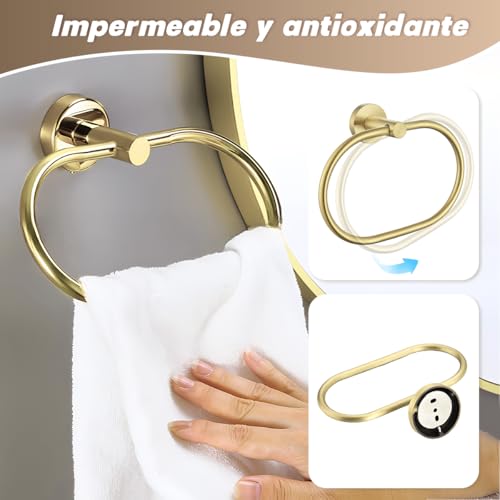 La Mejor Selección de Accesorios para baño dorados los 7 más buscados. 6 La Mejor Selección de Accesorios para baño dorados los 7 más buscados. 6