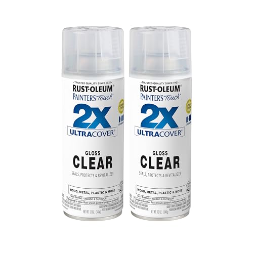 Rust-Oleum Painter's Touch 2X Ultra Cover Spray Paint, Gloss Clear