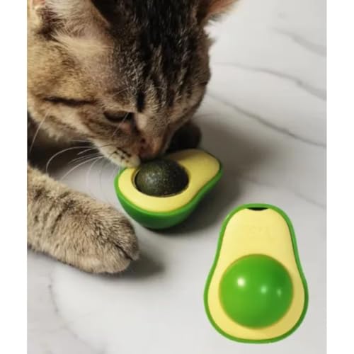 Kit 2 Brinquedos Para Gatos Abacate Catnip Erva Gato Natural