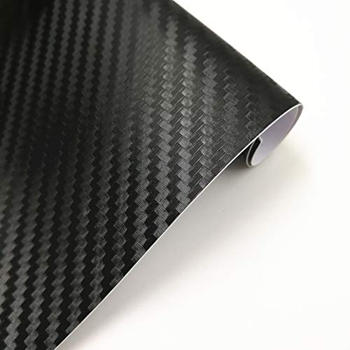 Image of Compatible with 11.8 inch x 4 inch Carbon Fiber Chevy Bowtie Emblem Wrap Kit Logo Overlay Vinyl Wrap with Spatula and Cutter 3Pcs Black