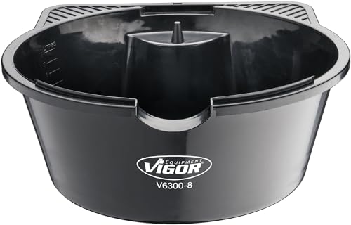 ViGOR(ビガー) 【カテゴリ上位】V6300-8 オイルドレンパン 8L大容量 オイル交換 ブレーキフルード交換 目盛付き フィルターホルダー付 メンテナンス DIY 自動車整備 バイク整備 オイルパン 廃油受け 液体回収 樹脂製 洗浄簡単