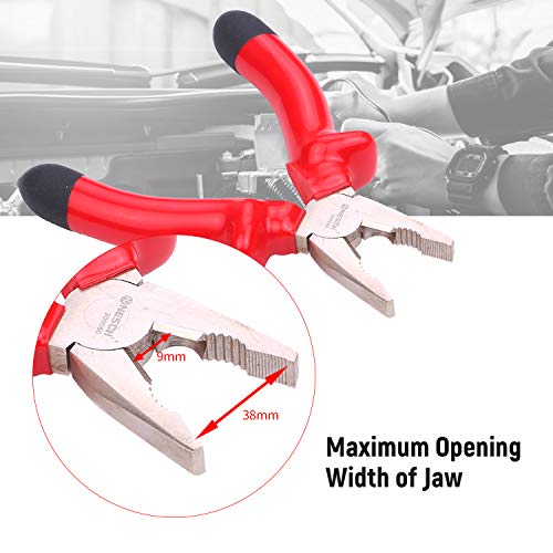 Alicate de linha Lasamot de 15,2 cm com isolamento, cortador de arame CR-V, cromo, vanádio, aço crom