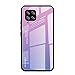 Produktbild Hülle Kompatibel mit Samsung Galaxy A42 5G Hülle Farbverlauf-Glas Back Cover Gehärtetes Glas Zurück Weichem TPU Silikon Rahmen Handyhülle Stoßstangen Stoßfest Case für Samsung Galaxy A42 5G (Lila)