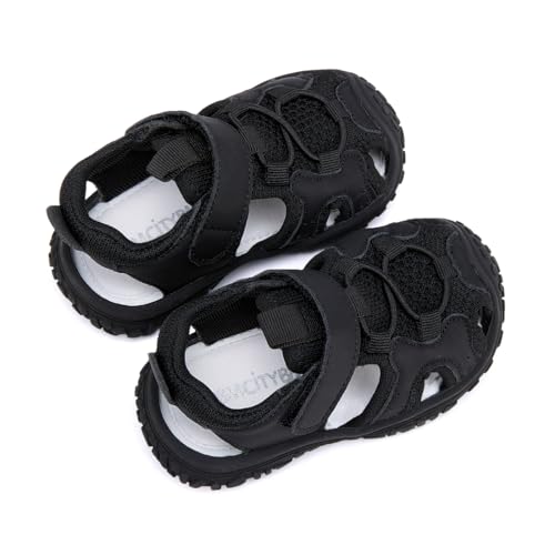 Image of BMCiTYBM Baby Boy Girl Closed Toe Summer Toddler Sandals Lightweight Shoes Infant Non-Slip First Walking Sneakers 6 9 12 18 24 Months 2-3 Years