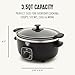 GreenLife 3.5QT Slow Cooker, PFAS-Free Non-Toxic Ceramic Nonstick Removable Interior Bowl, Programmable, Keep Warm, Stovetop & Oven Safe Pot, Dishwasher Safe Crock & Glass Lid, Black