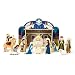 Melissa & Doug Classic Wooden Christmas Nativity Set With 4-Piece Stable and 11 Wooden Figures