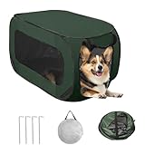 Parque infantil plegable para perros, tela Oxford impermeable, valla para perros, parque portátil para cachorros para interiores y exteriores, para gatos pequeños, perros, jaula