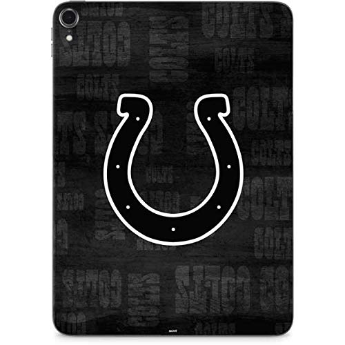 Skinit Decal Tablet skin compatible with iPad Pro 12.9in (2017) - Officially Licensed NFL Indianapolis Colts Black & White Design