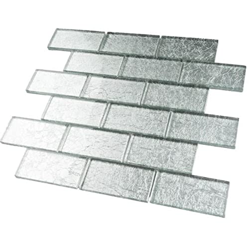 2X4 Glossy Glitter Ice Sky Subway Glass Mosaic Wall Tiles For Bathroom And Kitchen Walls Kitchen Backsplashes #TOP1