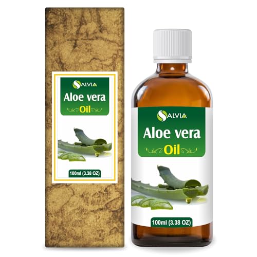 Image of Salvia Aloe Vera Oil (Aloe barbadensis) Carrier Oil for Skin, Hair & Body Care - Lightweight Botanical Oil for DIY Skincare, Massage & Haircare Blends - 100 ml / 3.38 fl oz