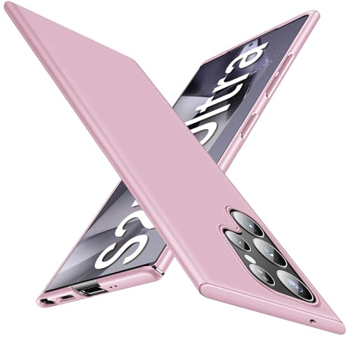 Coque Samsung S25 Ultra 5G protection fine rigide rose PC