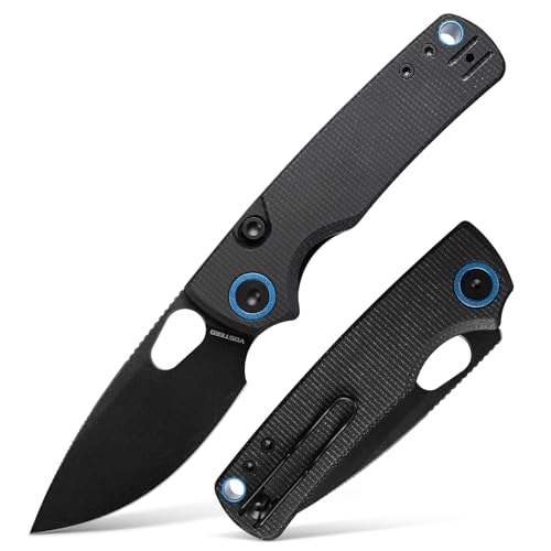 Image of Vosteed Porcupine EDC Folding Knife, 2.99'' 14C28N Steel Big Belly Blade, Top Liner Lock Micarta Handle - Lightweight Pocket knives for Men & Women Camping Hiking - A2601
