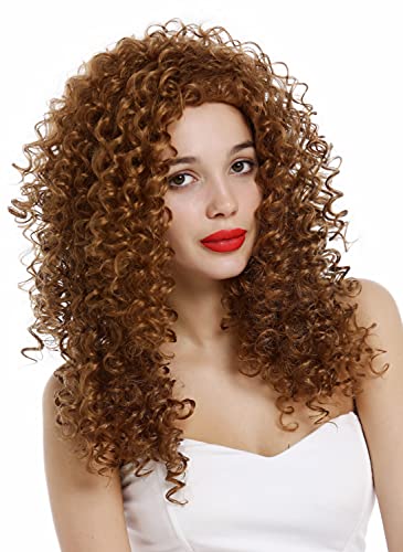 WIG ME UP - VK-35-27 Perücke Damen lang Lockenpracht extrem lockig voluminös Locken Blond Rotblond
