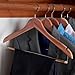 Household Essentials CedarFresh 26340 Red Cedar Wood Clothes Hangers | Locking Trouser Bar and Swivel Hook | Set of 4
