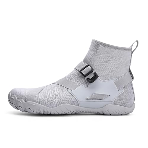 Image of UMANPOO Men Water Shoes Women Barefoot Slip on Sneakers Swim Aqua Beach Running Walking Hiking Cycling Non Slip High Top