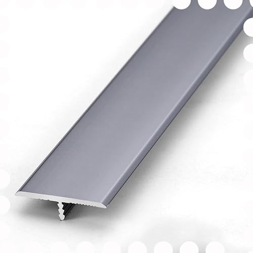KADEUX Tiras de transición para suelos de aluminio de 1.299 in, tira de transición laminada de moldeo en T, tira de borde de umbral resistente, tira
