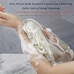 Loofah Sponge, Exfoliating Mitt Shower Loofah,Double-Sided Exfoliating Glove for Men and Women, Loofah Exfoliating Body Scrubber for Smooth Skin, Exfoliator Bath Sponges for Shower - Image 4