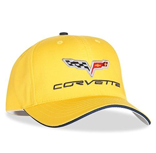 C6 Corvette Hat Exterior Color Matched with C6 Logo (Millennium Yellow)