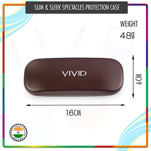 Image of VIVID Vision Unisex Adult Lightweight Eyewear Specs Case Cover | Protect Eye Glasses | Chashma Dibbi | Spectacle Box