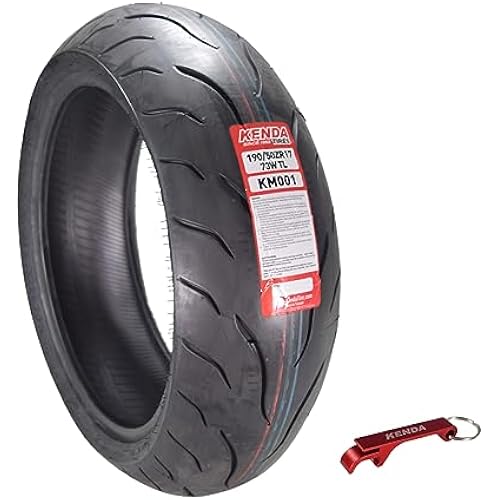 Kenda KM1 190/50ZR17 Sport Touring Motorcycle Tire 73W (190/50-17)