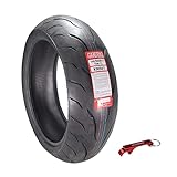 Kenda KM1 (KM001) 190/50ZR17 Rear Tire for Sport Touring Motorcycle 73W - Radial Tire with High-Speed Stability & Excellent Wet Grip w/Keychain (190/50-17)
