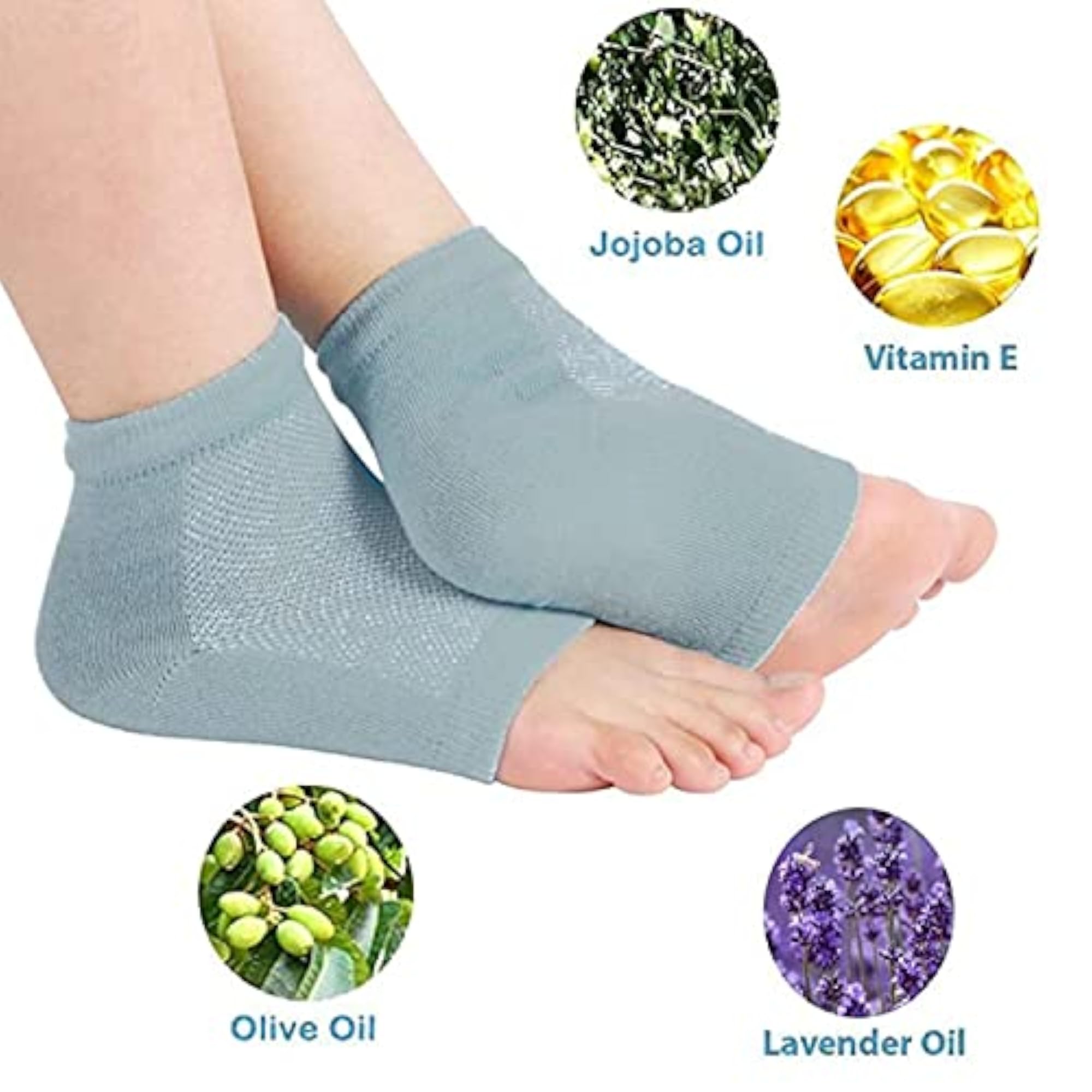 Silicone Gel Moisturized Heel Socks for Winter Summer