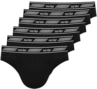 Nur Der 6er Pack 3D Flex Classic Slip aus atmungsaktiver Baumwolle Bewegungsfreiheit Männer Unterhosen Herren, schwarz, XL