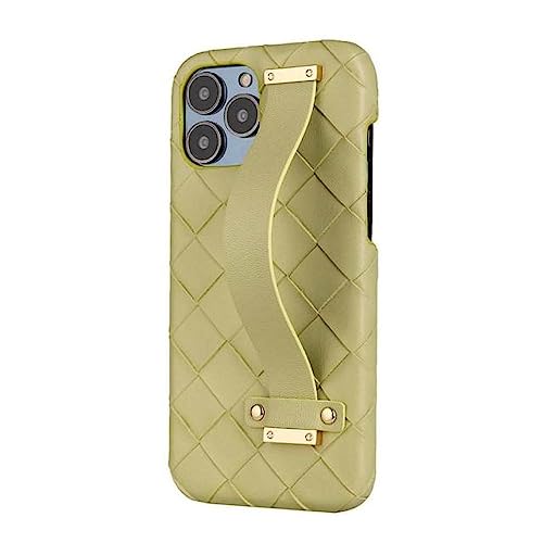 Coque iPhone 13 14 Pro Max cuir avec poignée pour prise en main facile