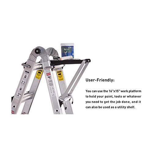 Orientools Ladder Work Platform, Ladder Accessory With 375-Pound Rated #TOP3