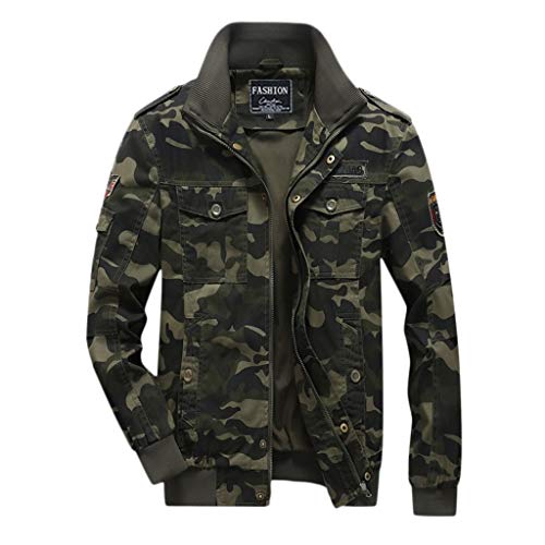 Veste à manches longues homme vert XXXXL veste zippée chaude