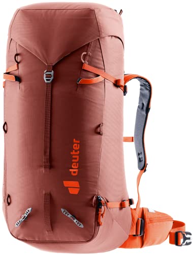 Deuter Unisex 44 +8 L Guide Alpine Backpack, Redwood-Papaya, 44+8 Liter