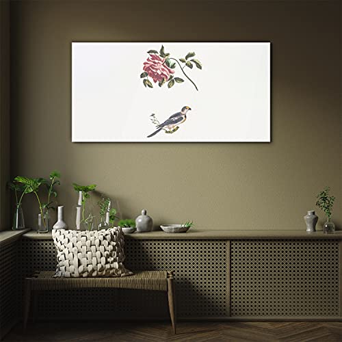 Décoration murale oiseau grand format pour masquer les murs vides du salon