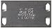 L.H. Dottie 411 Safety Plate, 1-1/2-Inch Width by 2-3/4-Inch Length, 100-Pack