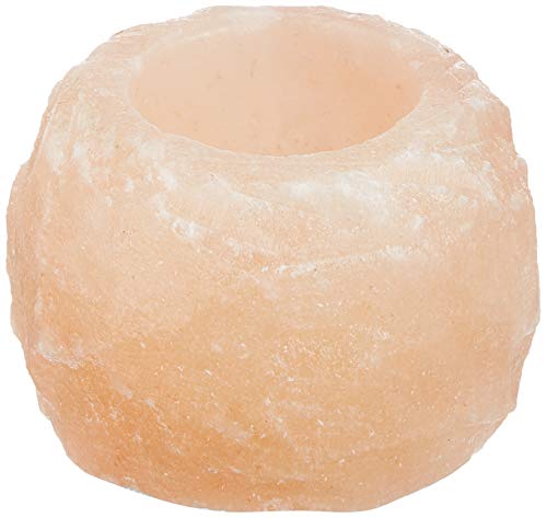 HIMALAYA SALT DREAMS Teelichthalter Rock, Kristallsalz aus Punjab/Pakistan, Orange, ca. 400 g Cover