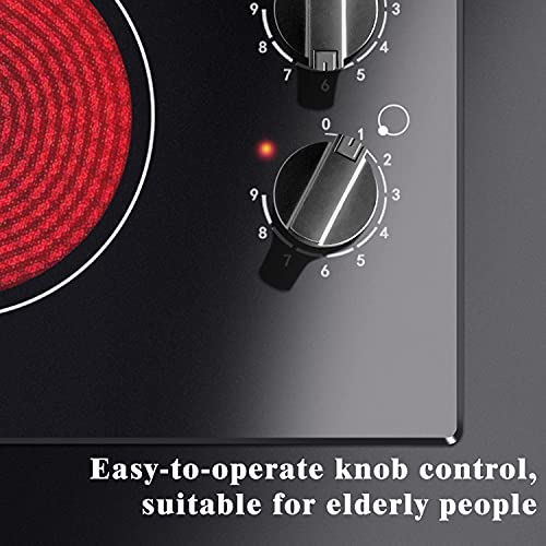 image for Karinear 4 Burner Electric Cooktop 24 Inch, Built-in Electric Stove To