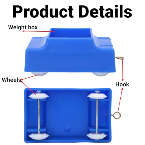 Image of Physics Experiment Car Mini Adjustable Wheel Friction Dynamics Cart for High School College Physics Lab Classroom Demonstration (Physics car)