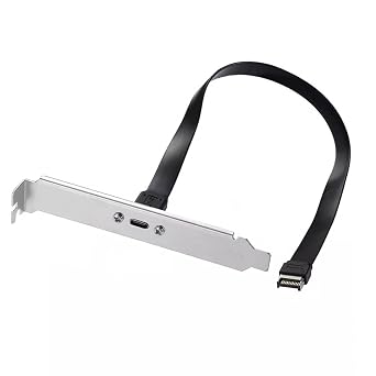 CY Cable USB 3.2 Type-E IDC 20Pin Front Panel Header to USB-C Type-C Female Extension Cable 20Gbps with Panel Mount Screw