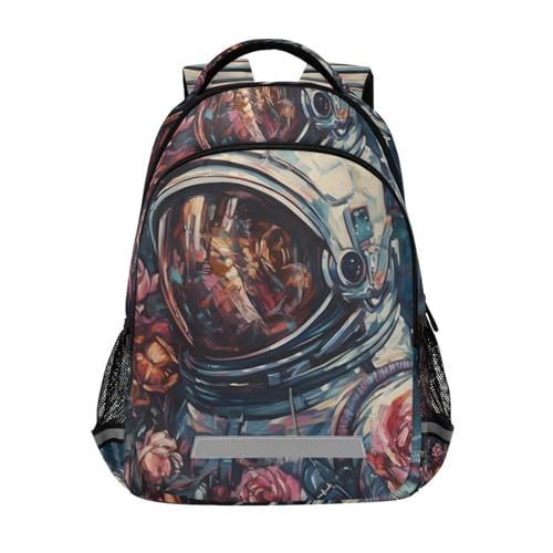 AIXIWAWA Retro Astronaut Backpack for Travel Hiking, Unisex Laptop Backpack Daypacks with Padded Straps and Back 11.6×4.9×16.7 IN