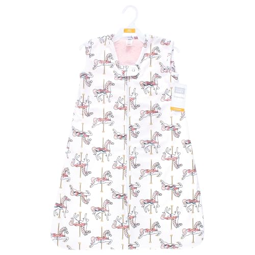 Image of Hudson Baby Infant Girls Long Sleeve Plush Faux Fur Sleeping Bag, Wearable Blanket