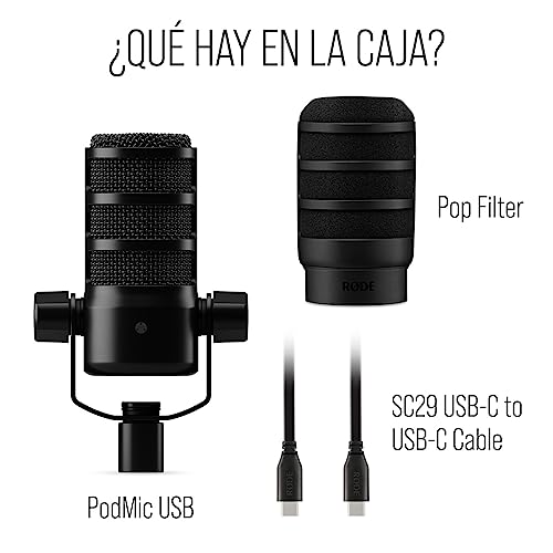 RØDE PodMic USB Micrófono dinámico de transmisión versátil con conectividad XLR para podcasting, juegos y creación de música y de contenido - imagen 9